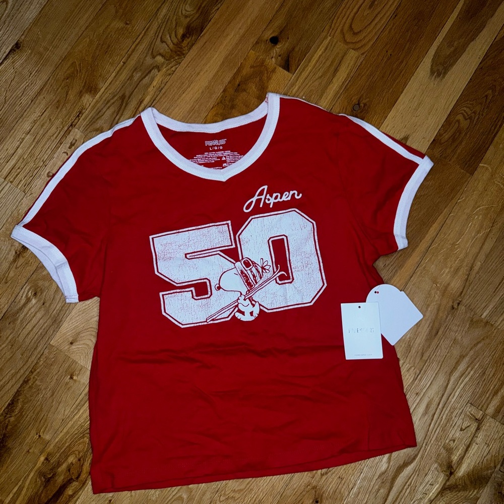 Forever 21 Red Graphic Crop Top♥️
